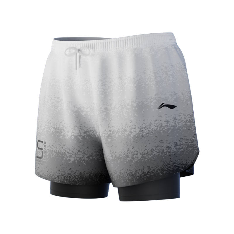 Li-Ning Li Ning Swimming Shorts Men's White Gray