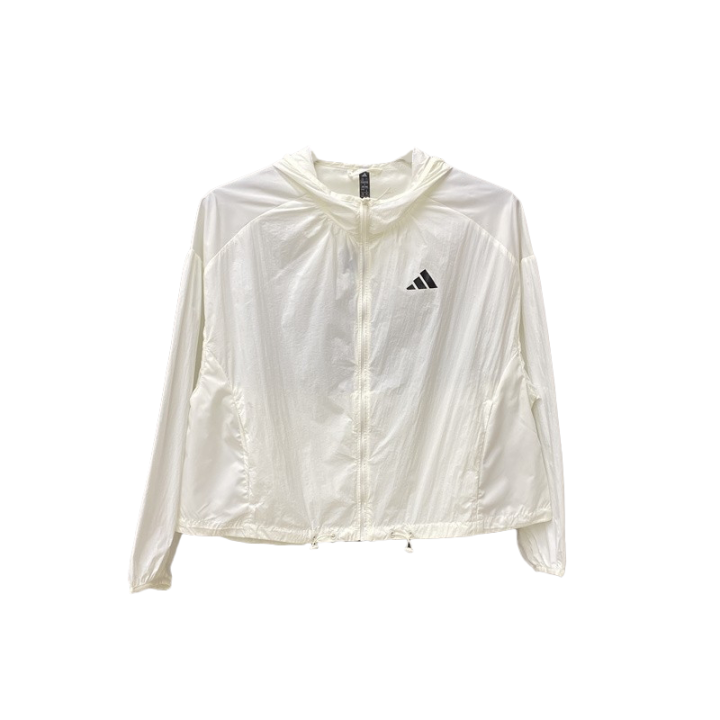 Adidas Adidas Jackets Women's Ecru Hooded Non Detachable Moderate