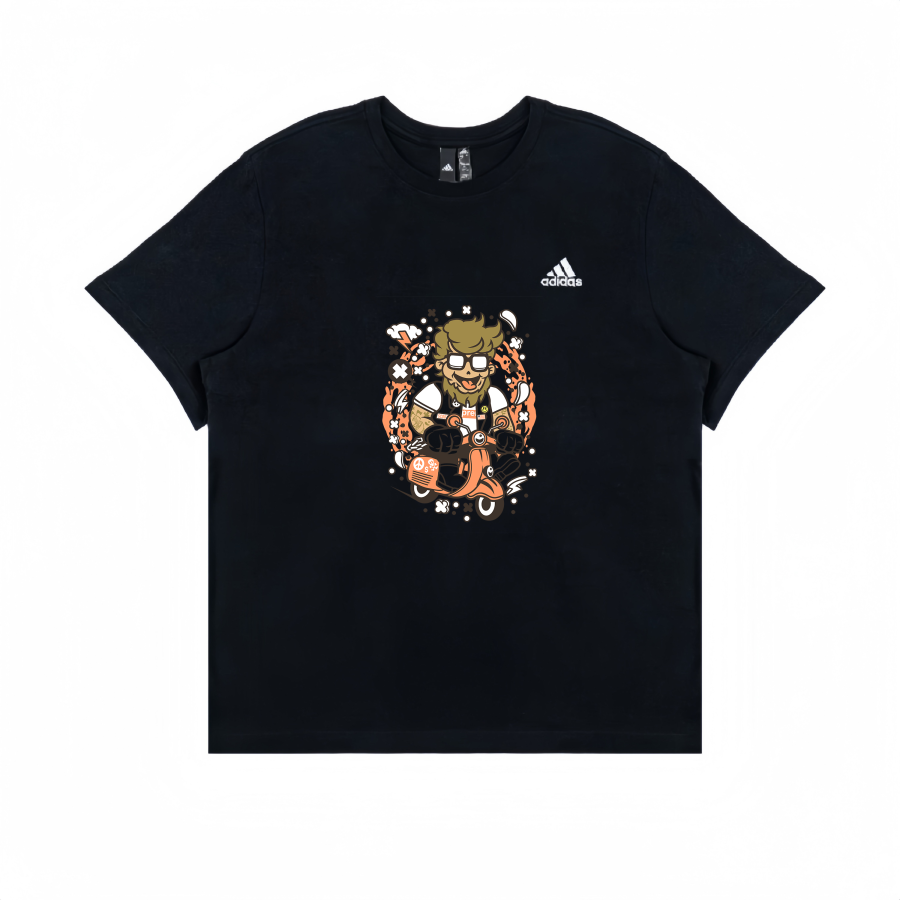 Adidas Adidas T Shirts Unisex Black Crew Neck Straight Fit