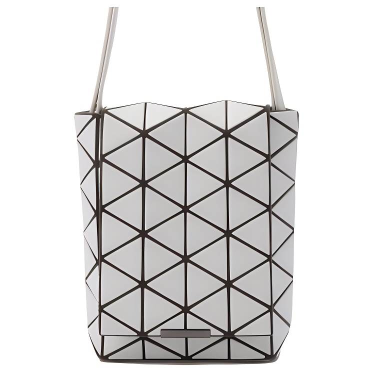 ISSEY MIYAKE PVC Flap Bag, Shoulder Bag, Crossbody Bag Small Women's White
