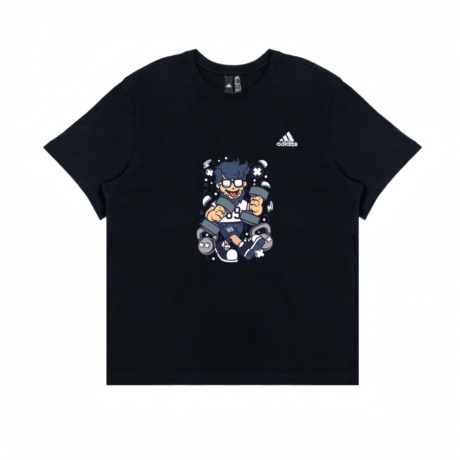 Adidas Adidas T Shirts Unisex Black Crew Neck Moderate Straight Fit