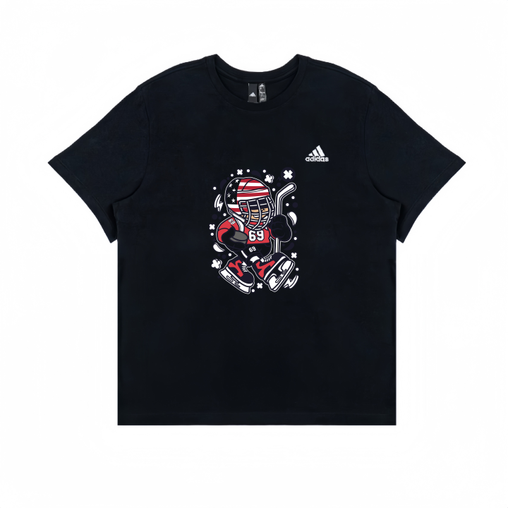 Adidas Adidas T Shirts Unisex Black Crew Neck Moderate Straight Fit