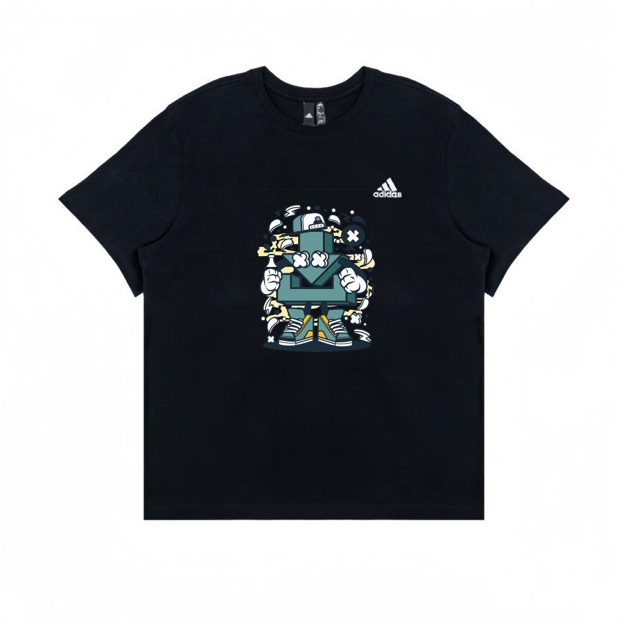 Adidas Adidas T Shirts Unisex Black Crew Neck Straight Fit