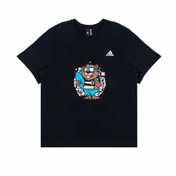 Adidas Adidas T Shirts Unisex Black Crew Neck Straight Fit