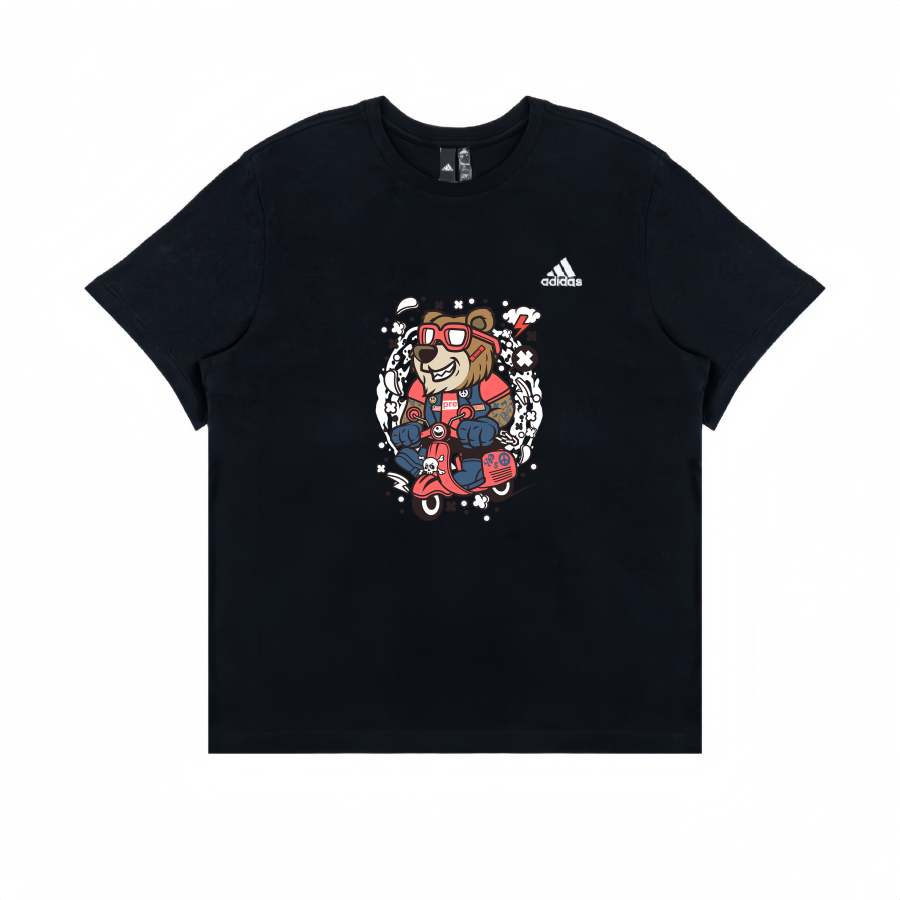 Adidas Adidas T Shirts Unisex Black Crew Neck Straight Fit