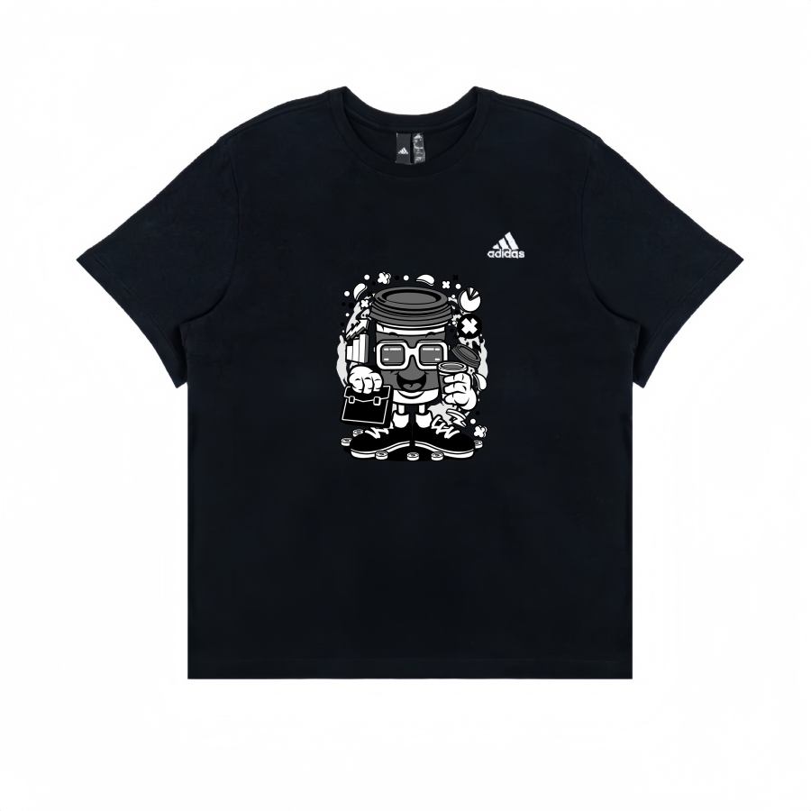 Adidas Adidas T Shirts Unisex Black Crew Neck Straight Fit