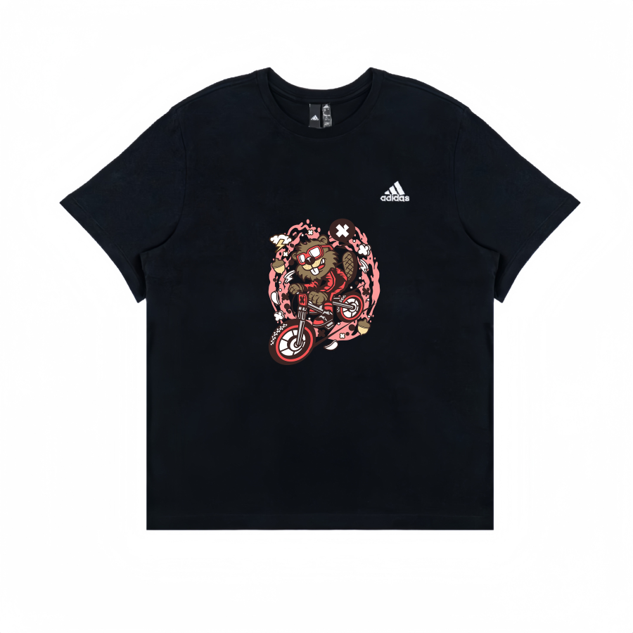 Adidas Adidas T Shirts Unisex Black Crew Neck Straight Fit
