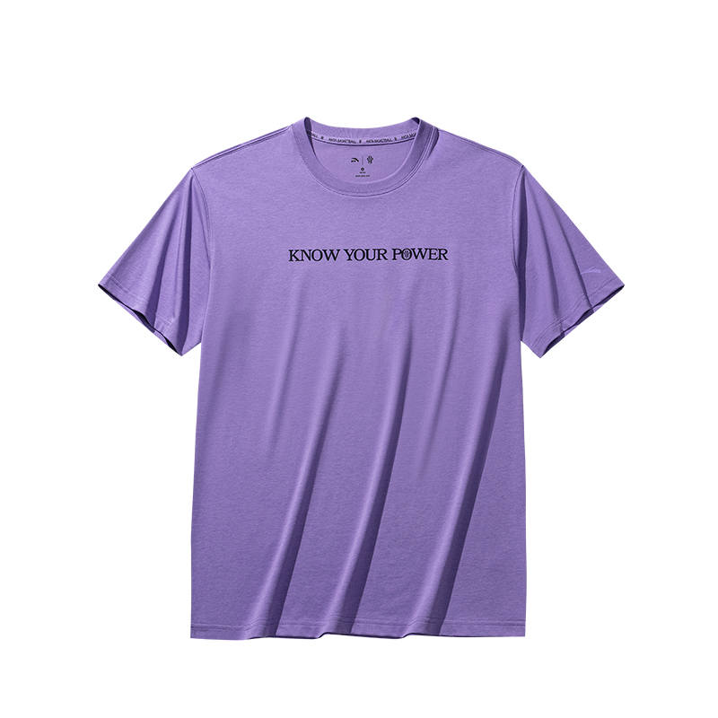 Anta Basketball Collection Irving Collection T Shirt Unisex Bellflower Purple