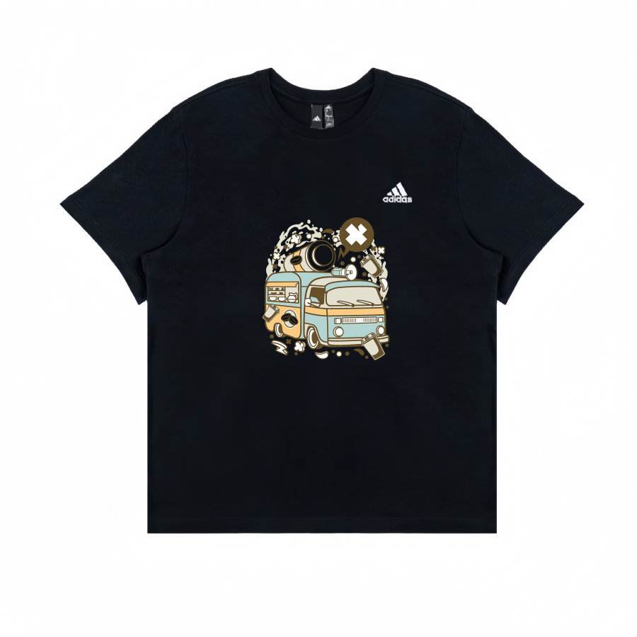 Adidas Adidas T Shirts Unisex Black Crew Neck Straight Fit