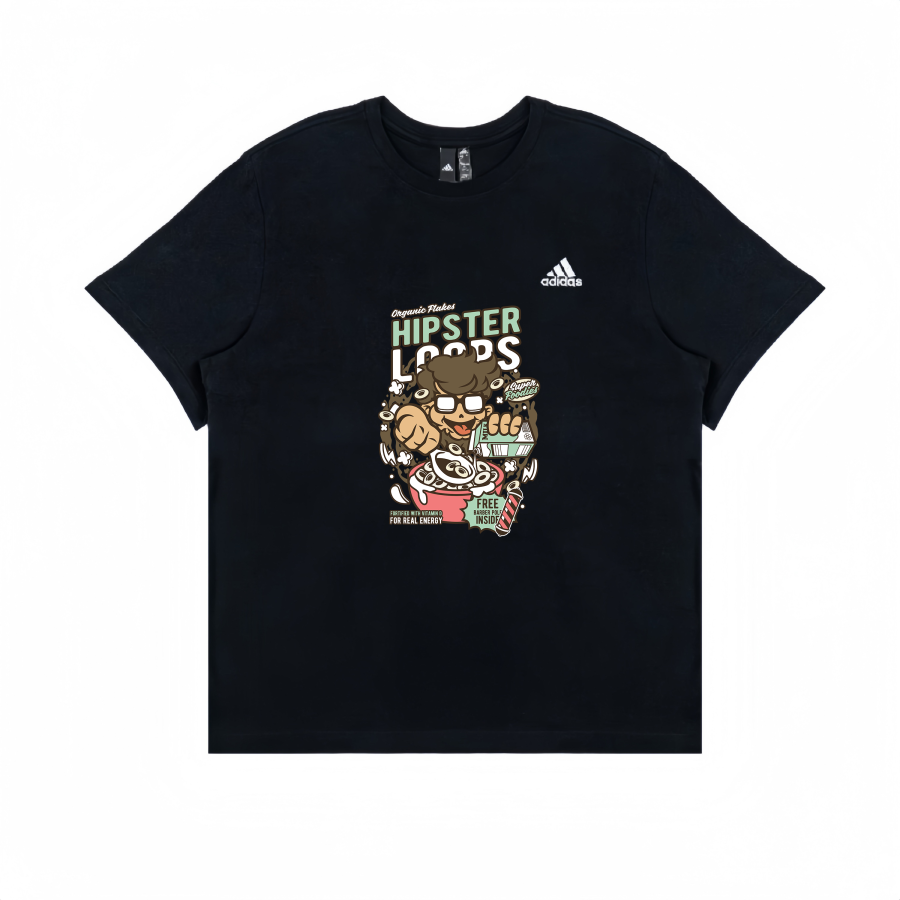 Adidas Adidas T Shirts Unisex Black Crew Neck Straight Fit