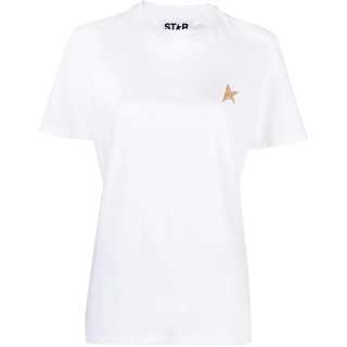 Golden Goose Deluxe Brand Logo Printed Crewneck T Shirt