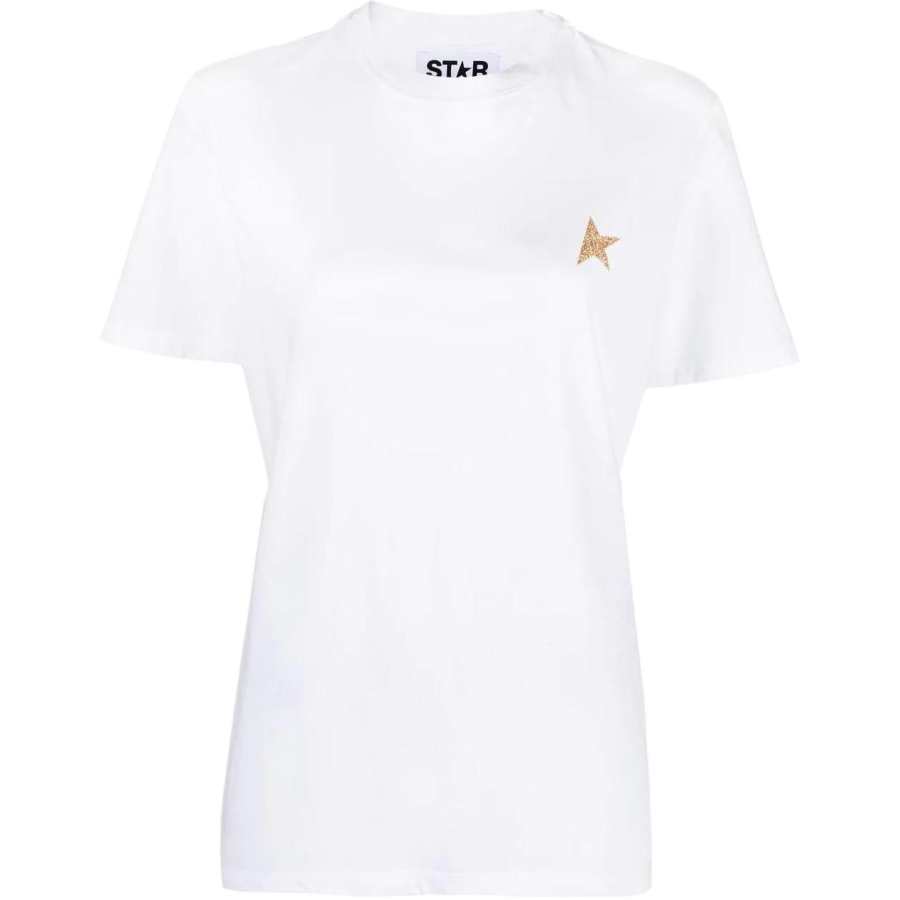 Golden Goose Deluxe Brand Logo Printed Crewneck T Shirt