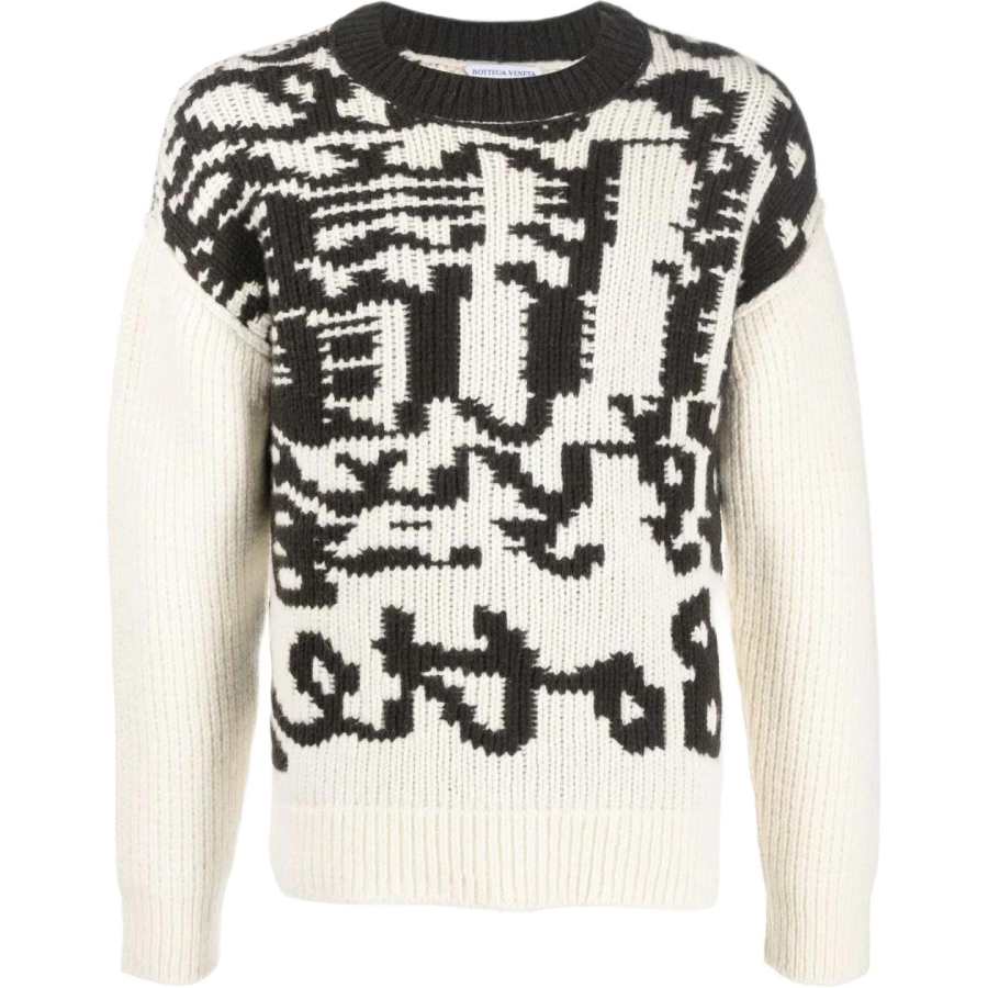 Bottega Veneta Abstract Printed Crewneck Jumper