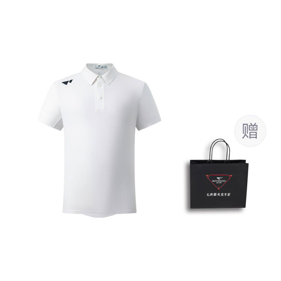 SEPTWOLVES Polo Shirt Shopping Bag Included Men's