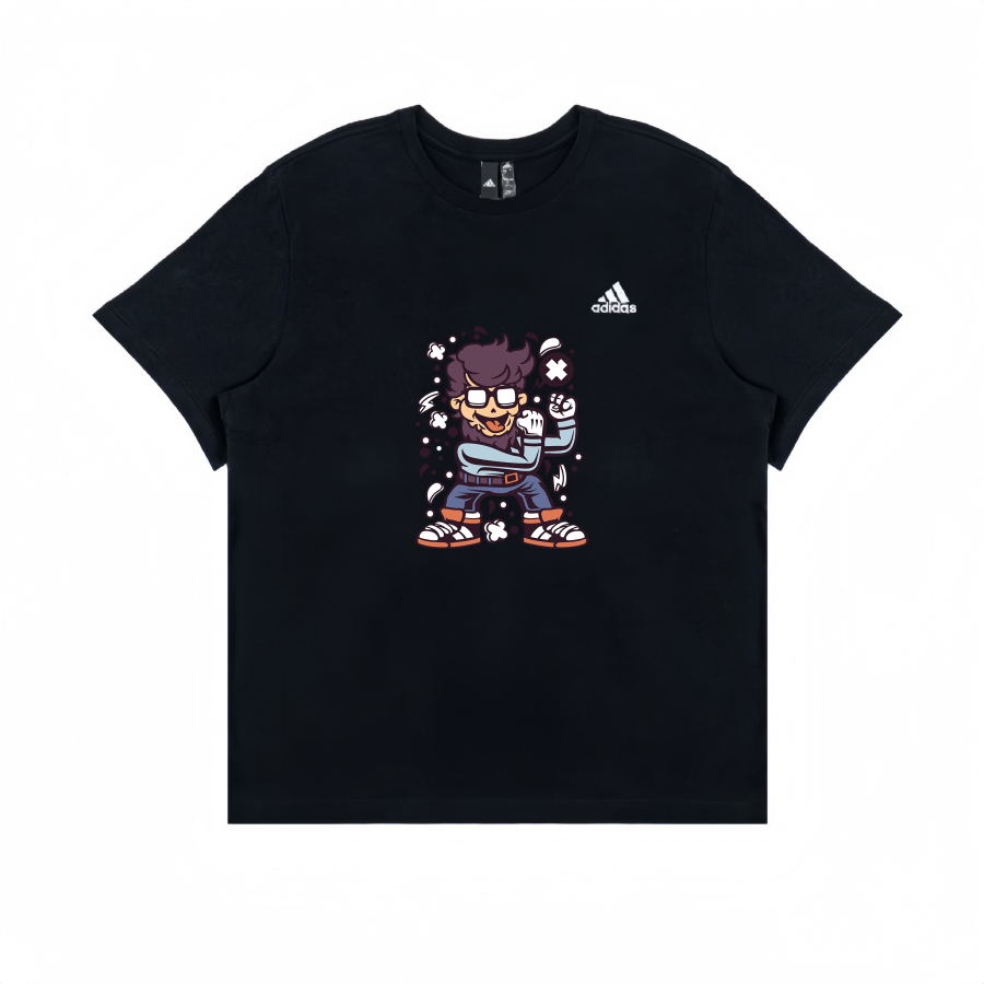 Adidas Adidas T Shirts Unisex Black Crew Neck Straight Fit