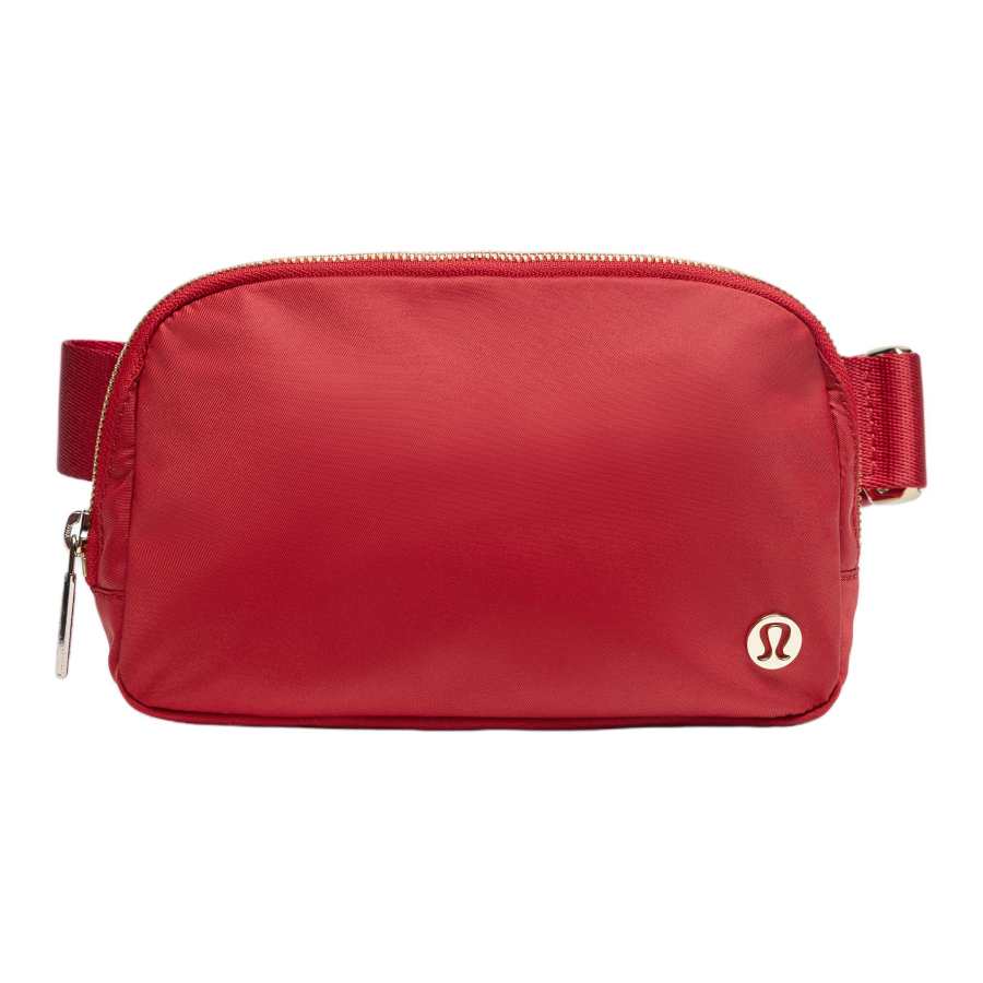 Lululemon Everywhere Fabric Fanny Pack Regular Unisex Dark Red & Gold