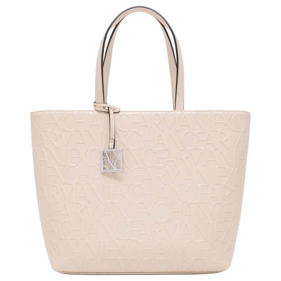 ARMANI EXCHANGE ARMANI EXCHANGEAE Polyester Tote Bag, Shopping Bag, Handbag, Shoulder Bag Women's Light Apricot