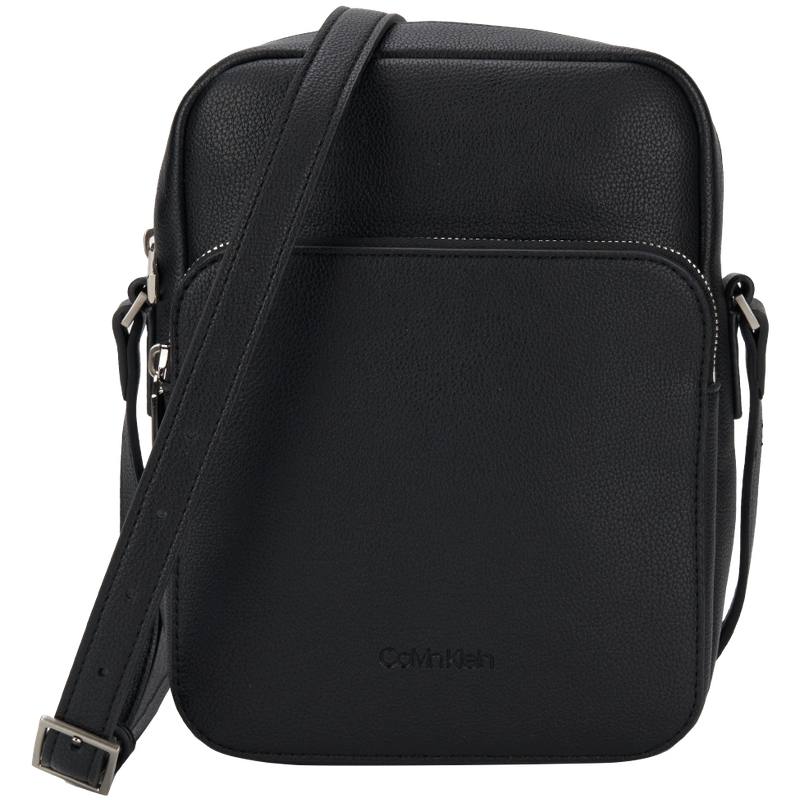 CALVIN KLEIN Synthetic Material Shoulder Bag, Crossbody Bag Men's Space Black