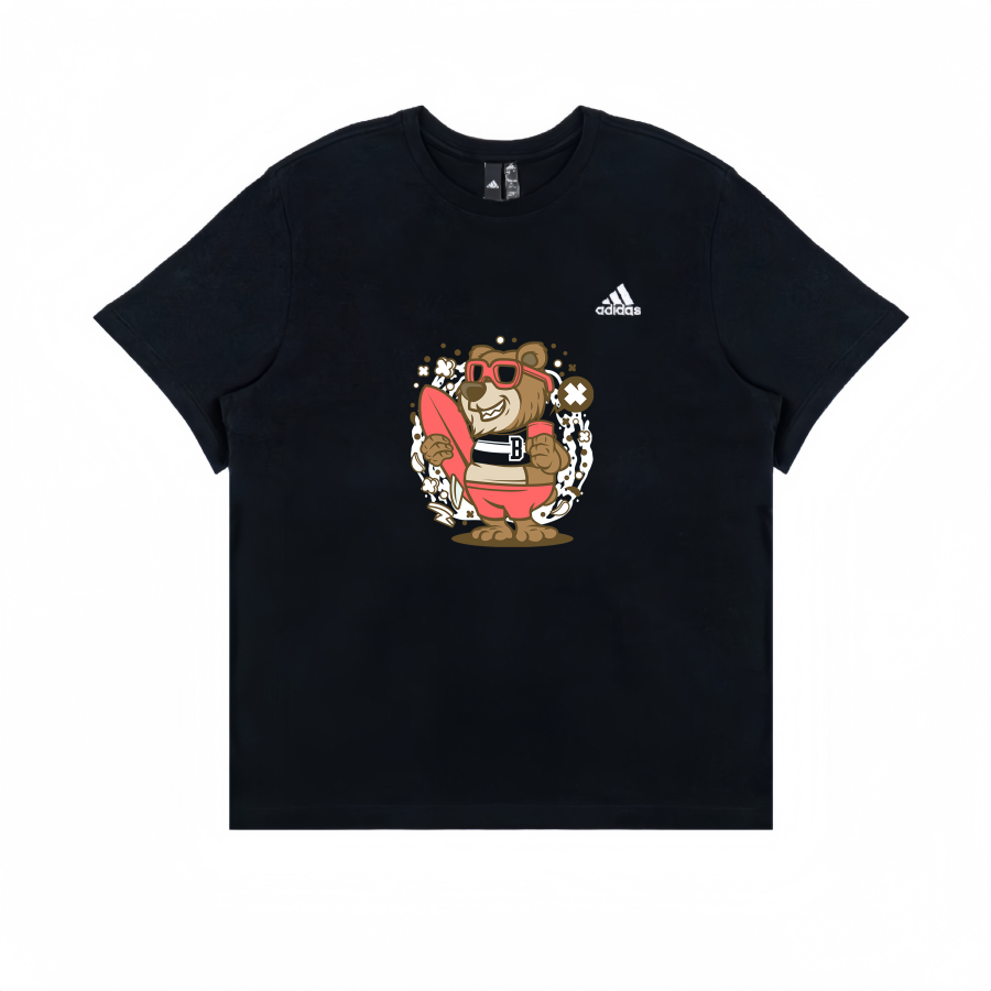 Adidas Adidas T Shirts Unisex Black Crew Neck Moderate Straight Fit