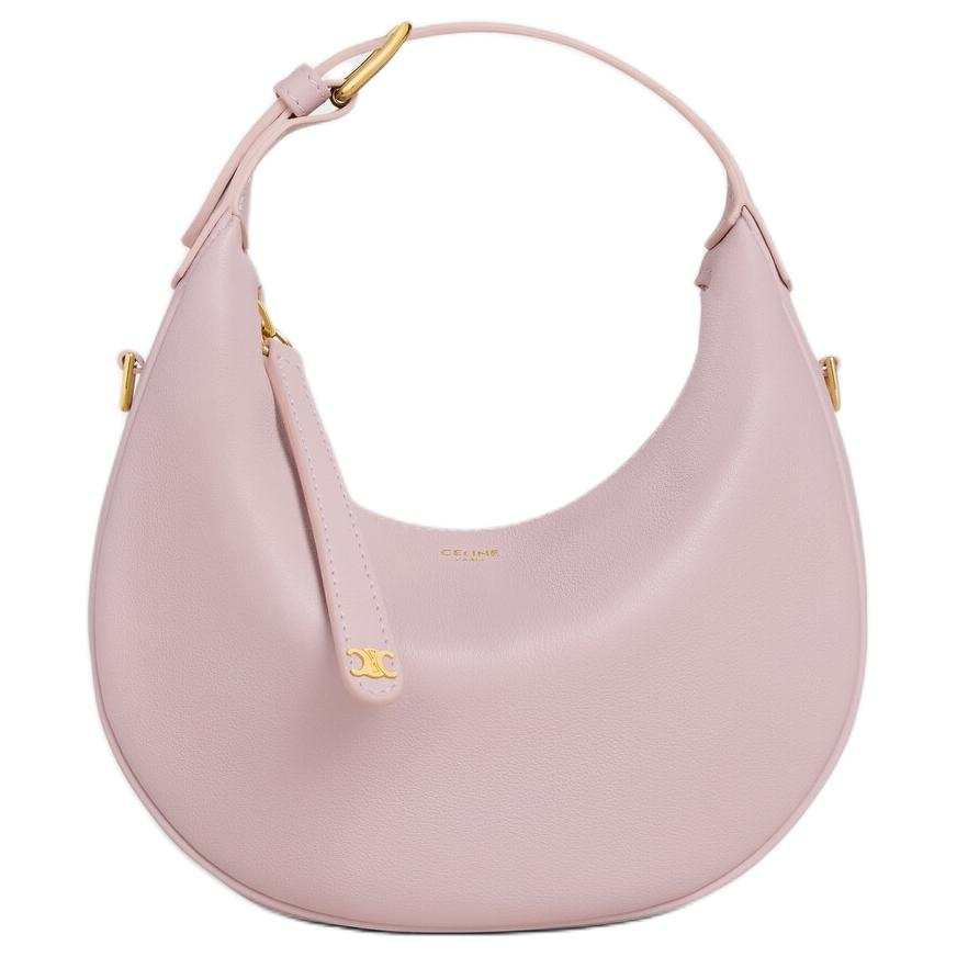 CELINE LULU Calfskin Crossbody Handbag Women's Pink