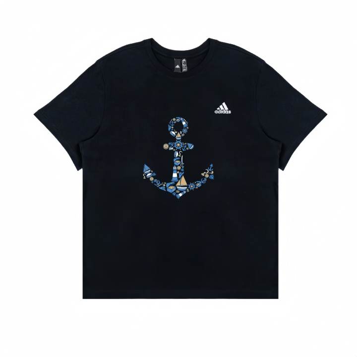Adidas Adidas T Shirts Unisex Black Crew Neck Straight Fit