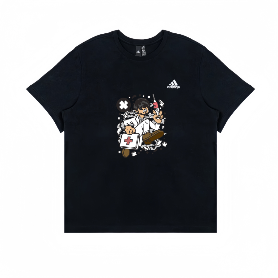 Adidas Adidas T Shirts Unisex Black Crew Neck Straight Fit