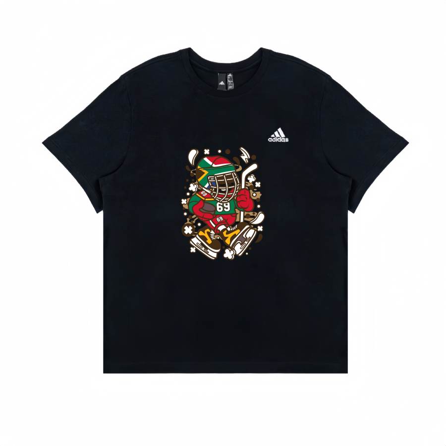 Adidas Adidas T Shirts Unisex Black Crew Neck Straight Fit