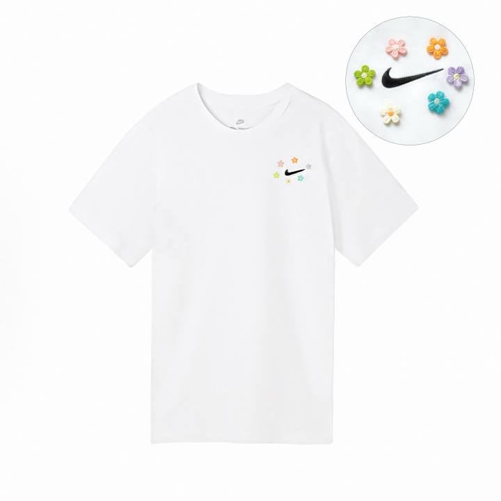 Nike Nike T Shirts Unisex White Crew Neck Moderate Straight Fit