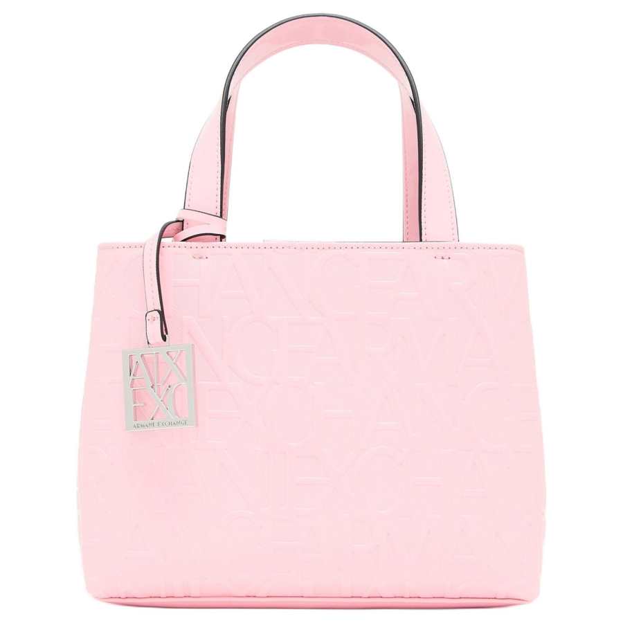 ARMANI EXCHANGE ARMANI EXCHANGEAE Polyester Tote Bag, Shopping Bag, Shoulder Bag, Crossbody Bag, Handbag Women's Sunset Pink