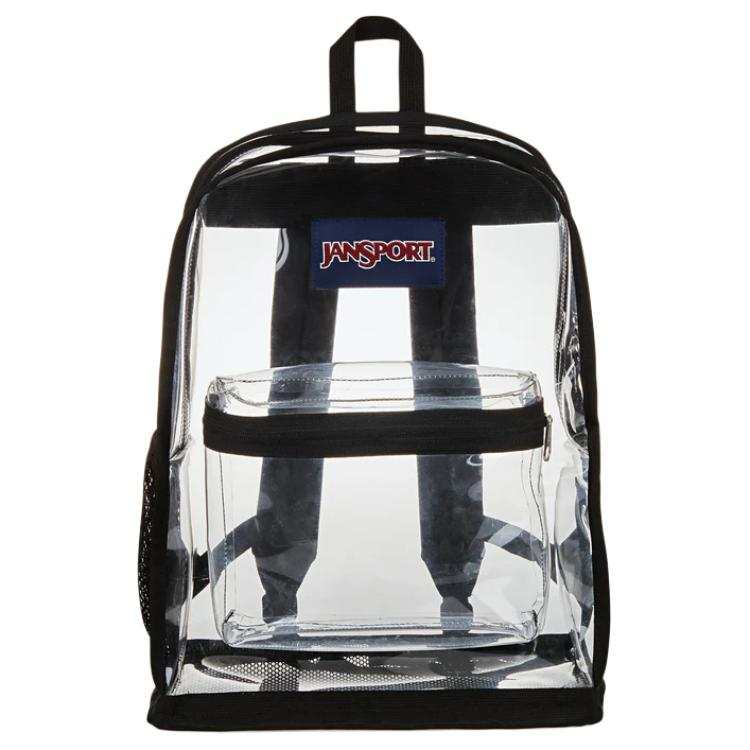 JanSport Recycled Materials Backpack Unisex Transparent & Black