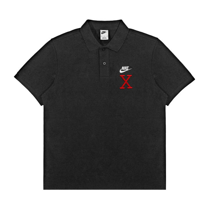 Nike Nike Polo Shirts Unisex Black Polo Collar Moderate Straight Fit