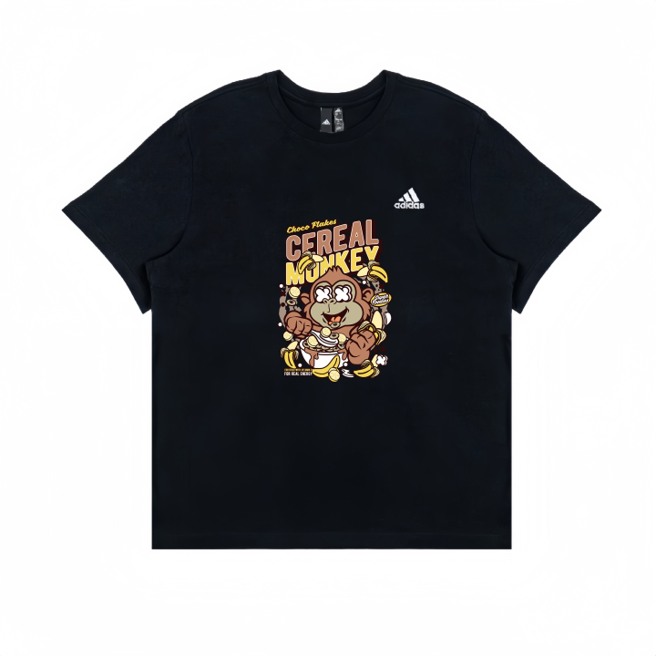 Adidas Adidas T Shirts Unisex Black Crew Neck Straight Fit
