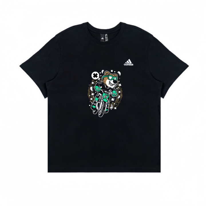 Adidas Adidas T Shirts Unisex Black Crew Neck Straight Fit
