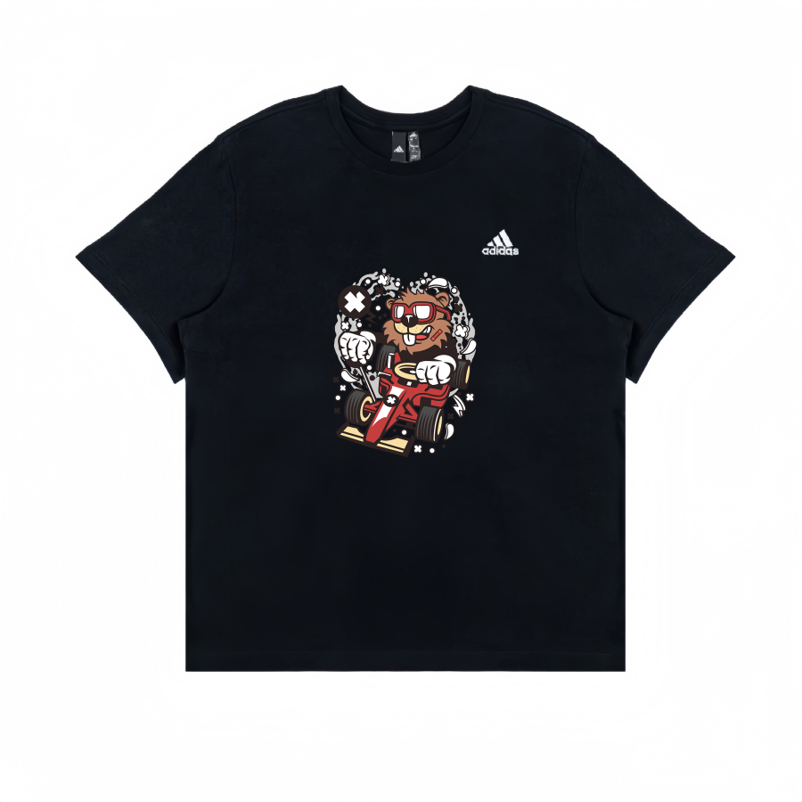 Adidas Adidas T Shirts Unisex Black Crew Neck Straight Fit