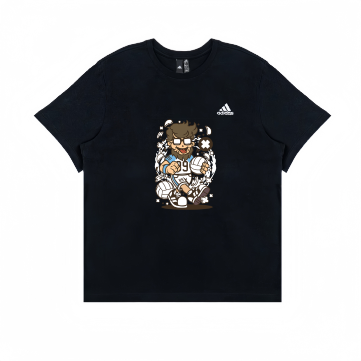 Adidas Adidas T Shirts Unisex Black Crew Neck Moderate Straight Fit