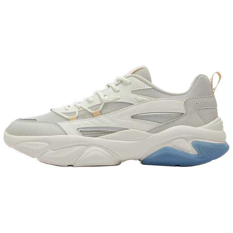 361° Slip Resistant Abrasion Resistant Low top Casual Shoes Men's White Gray
