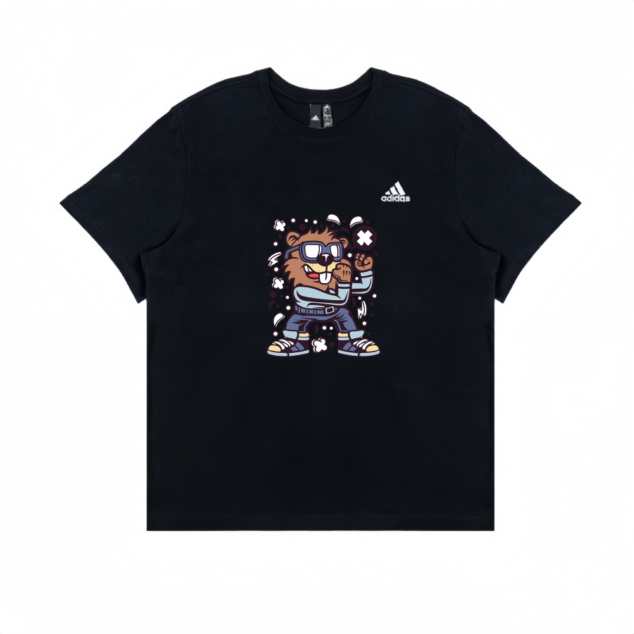 Adidas Adidas T Shirts Unisex Black Crew Neck Moderate Straight Fit