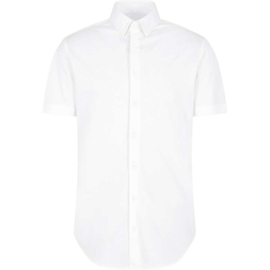 Giorgio Armani Short-sleeved cotton-jersey shirt