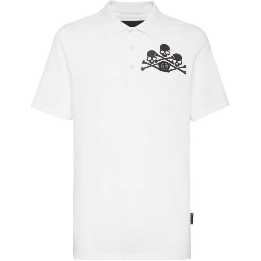 Philipp Plein skull logo polo shirt