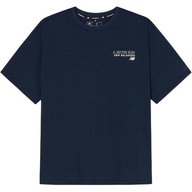 New Balance New Balance T Shirt Unisex Marine Blue