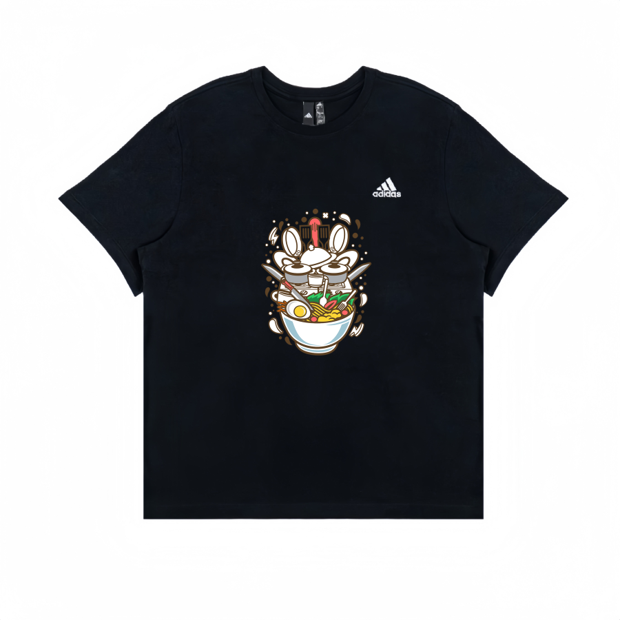 Adidas Adidas T Shirts Unisex Black Crew Neck Straight Fit