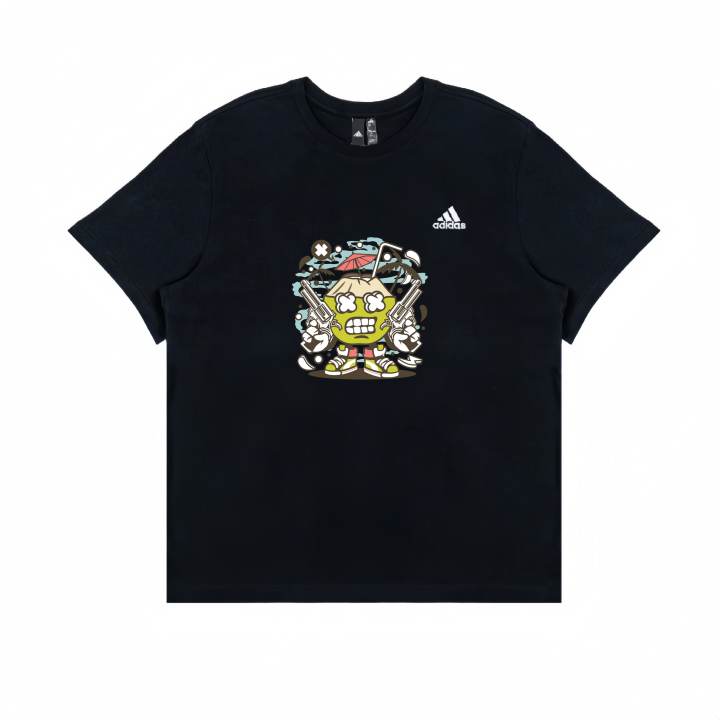 Adidas Adidas T Shirts Unisex Black Crew Neck Straight Fit