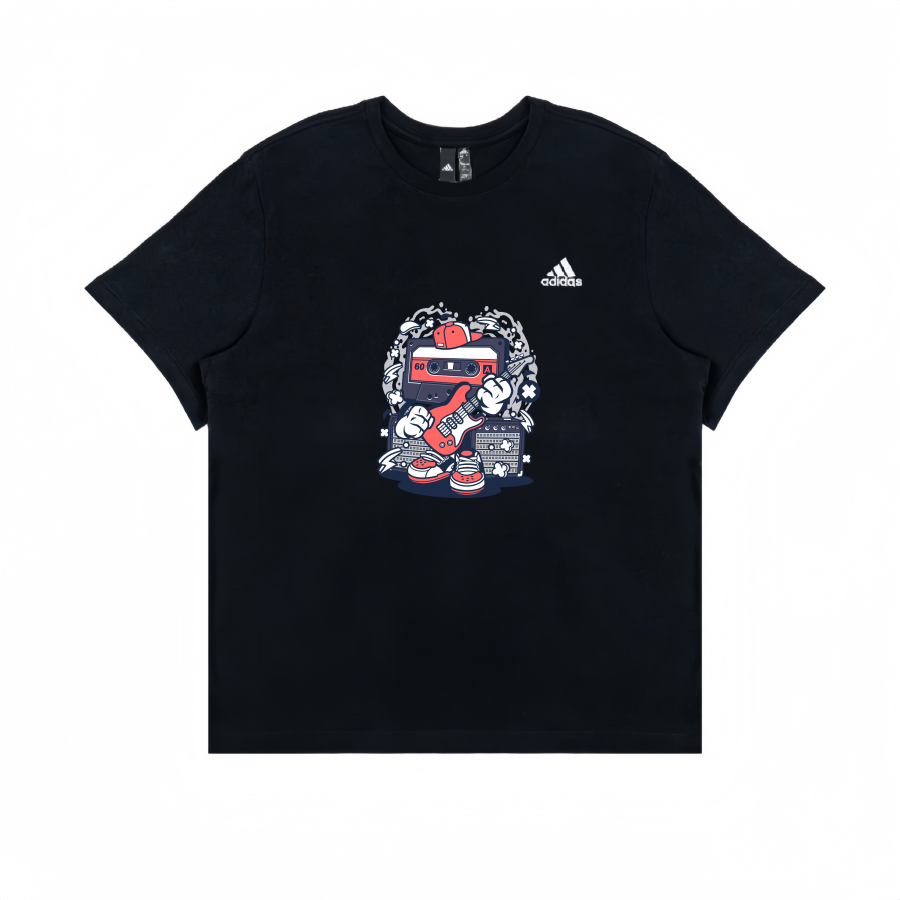 Adidas Adidas T Shirts Unisex Black Crew Neck Straight Fit