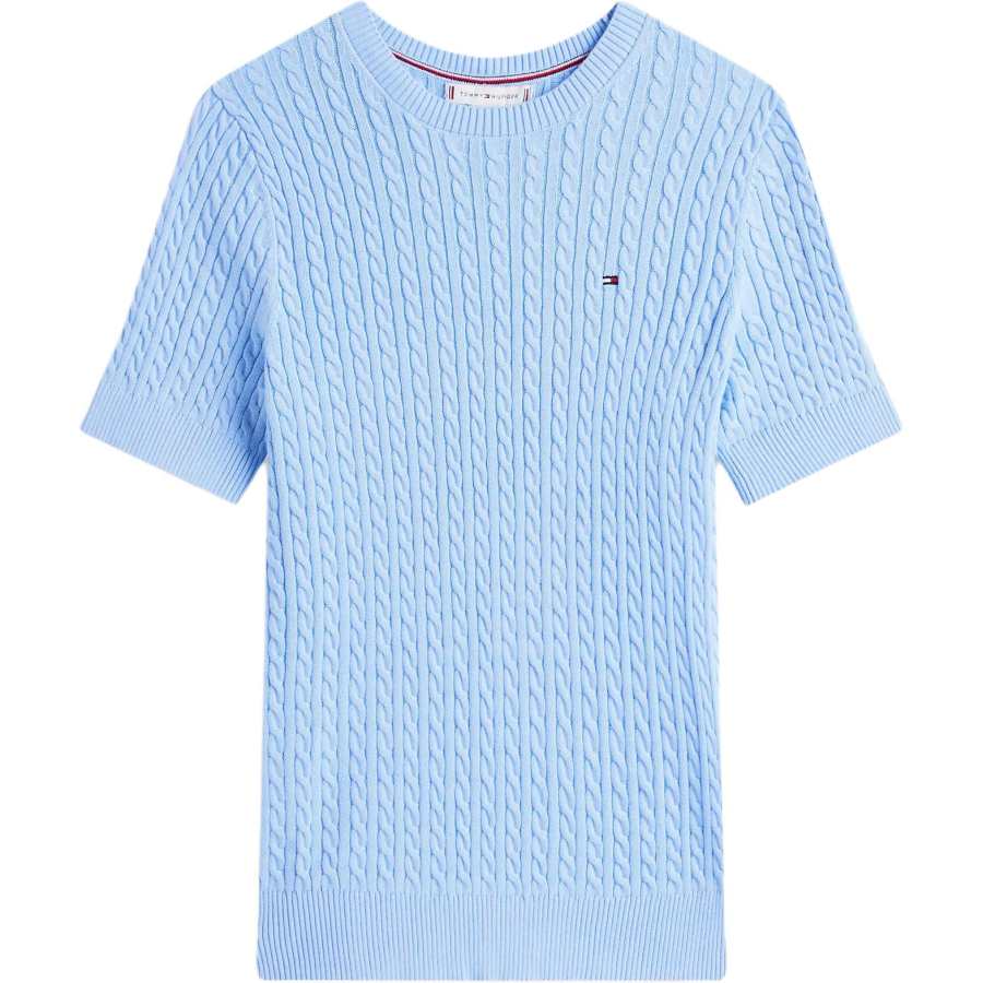 Tommy Hilfiger Sweaters Women's Sky Blue Crew Neck Moderate Other
