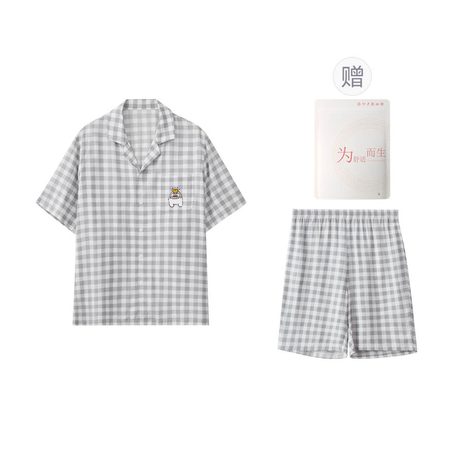 HONGDOUJUJIA Red Beans At Home Pajama Set Men's