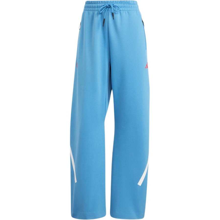 Adidas Adidas Women's France Travel Z.N.E. Barrel Tracksuit Bottoms Focus Blue