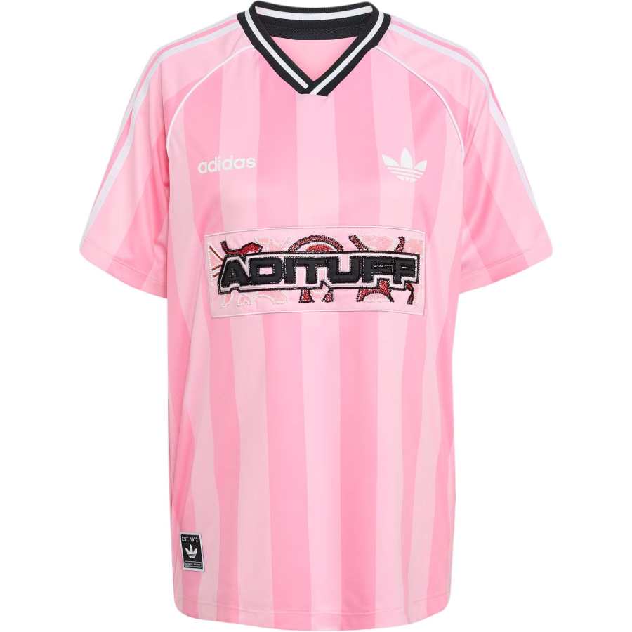 Adidas Originals BEADS JERSEY Soccer Jersey Women's Pink/Light Pink