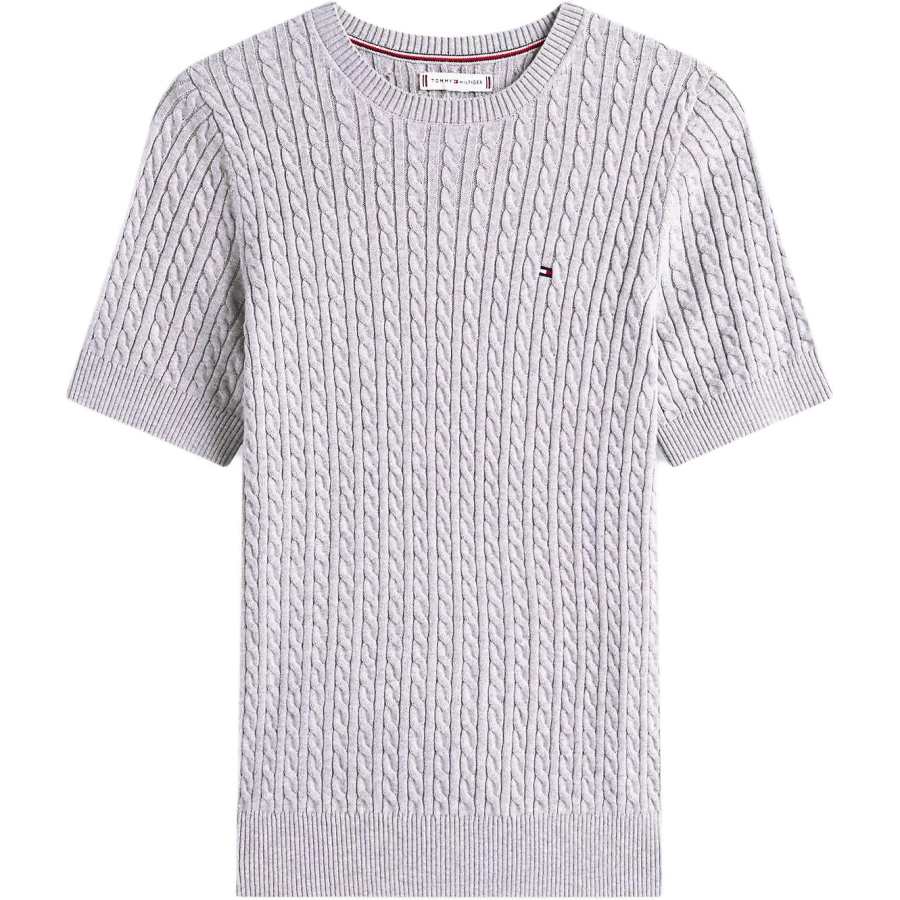 Tommy Hilfiger Sweaters Women's Light Gray Crew Neck Moderate Other