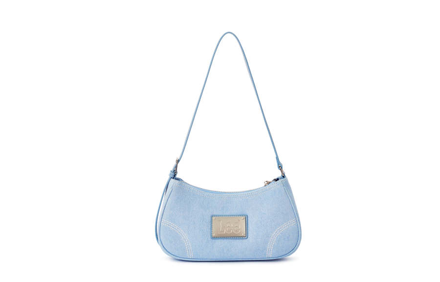 Lee Lee Fabric, PU Underarm Shoulder Bag Women's Light Blue
