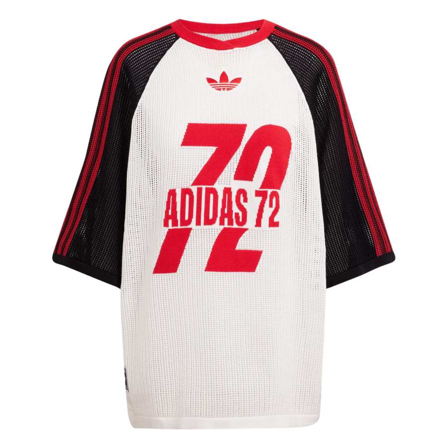 Adidas Originals logo-detail mesh T-shirt